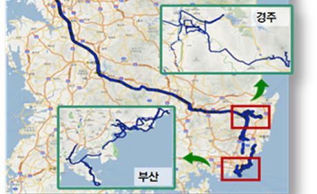 기지국 단위 여행경로 데이터